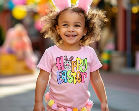 Hoppy Easter/Pink ~ Youth Tee