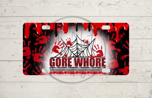 Gore Whore License Plate