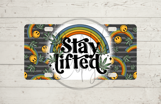 Stay Lifted License Plate