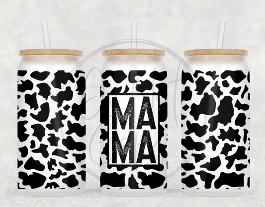 Mama Leopard ~ Glass Can