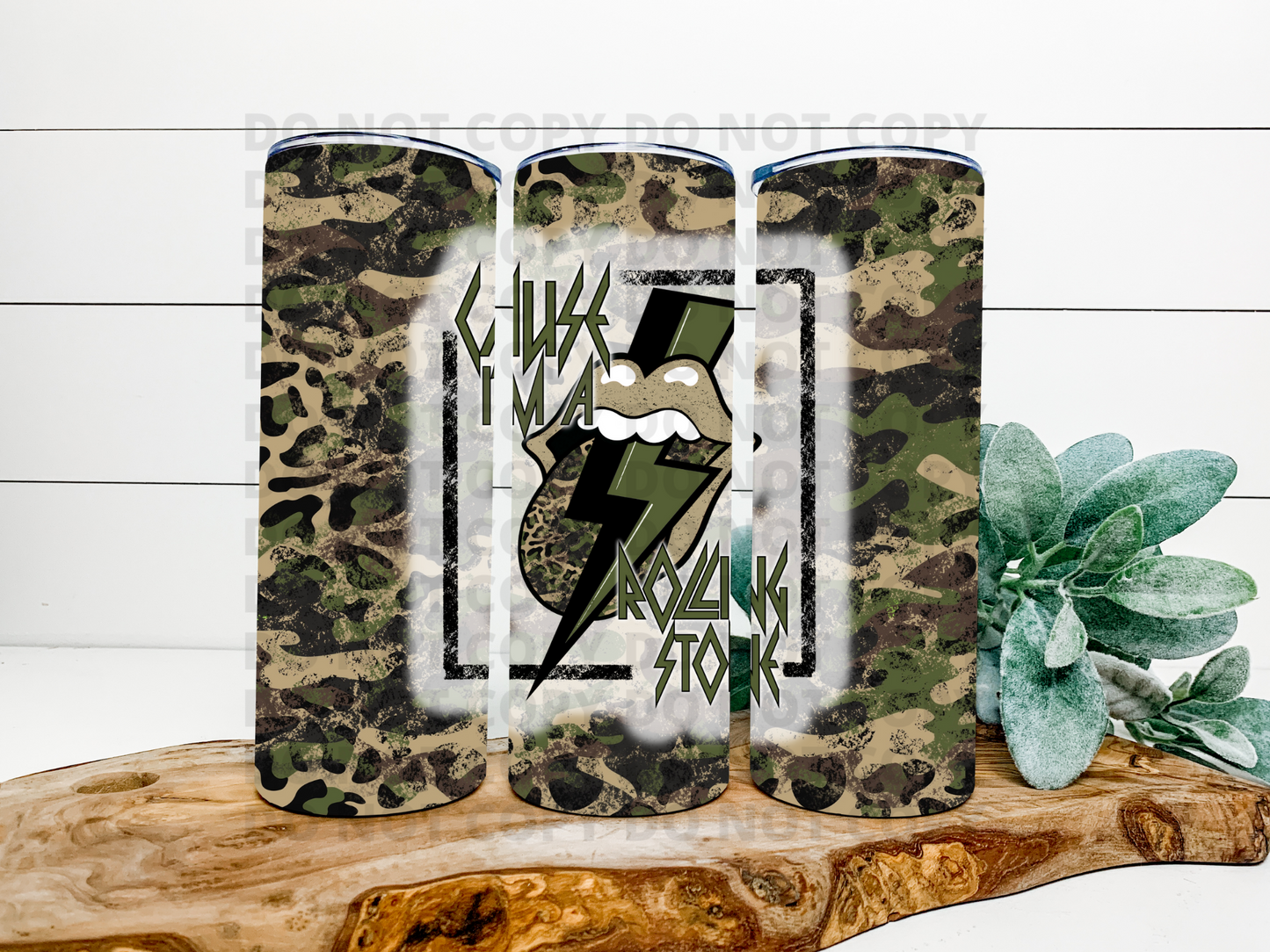 Rolling Stone | Camo & Leopard ~ Stainless Steel Tumbler