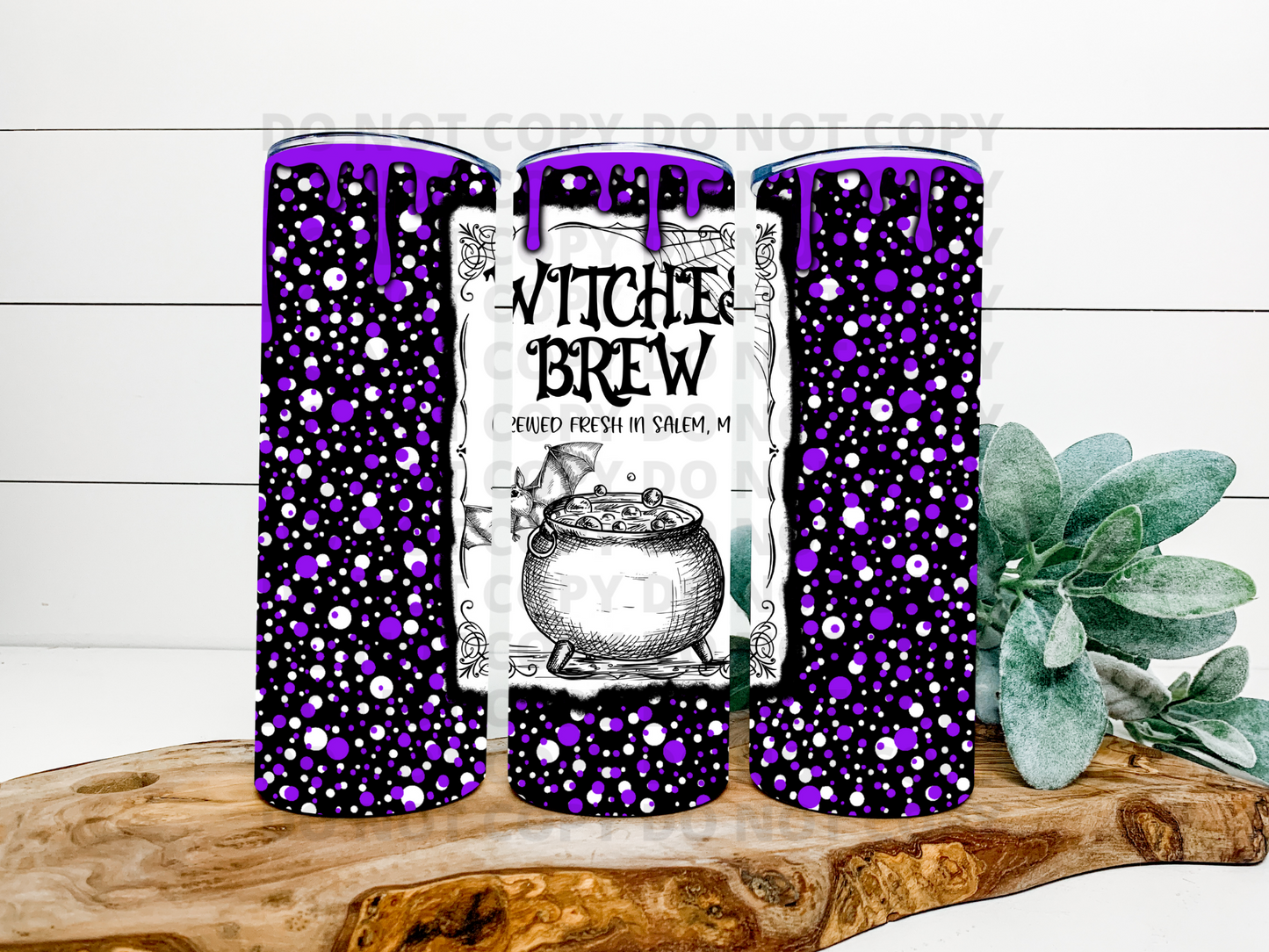 Witches Brew Purple ~ Stainless Steel Tumbler