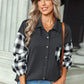 Plaid Dropped Shoulder Shirt with Breast Pocket