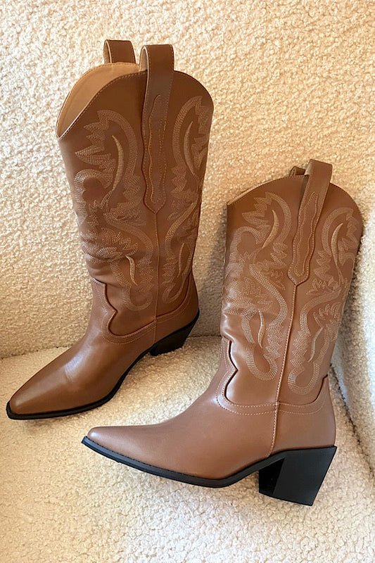 Dolly Brown Western Boots