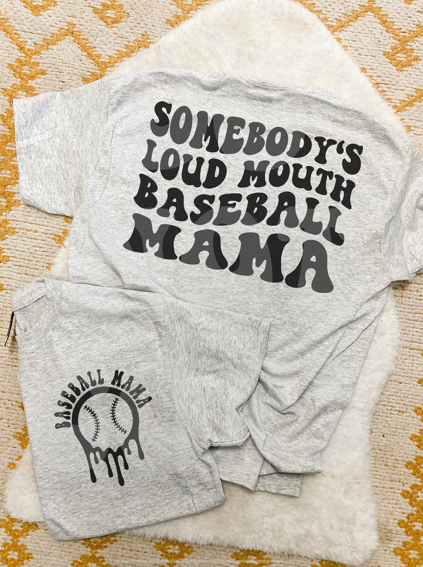 Loud Mouth Baseball Mama ~ Sweatshirt•Tee