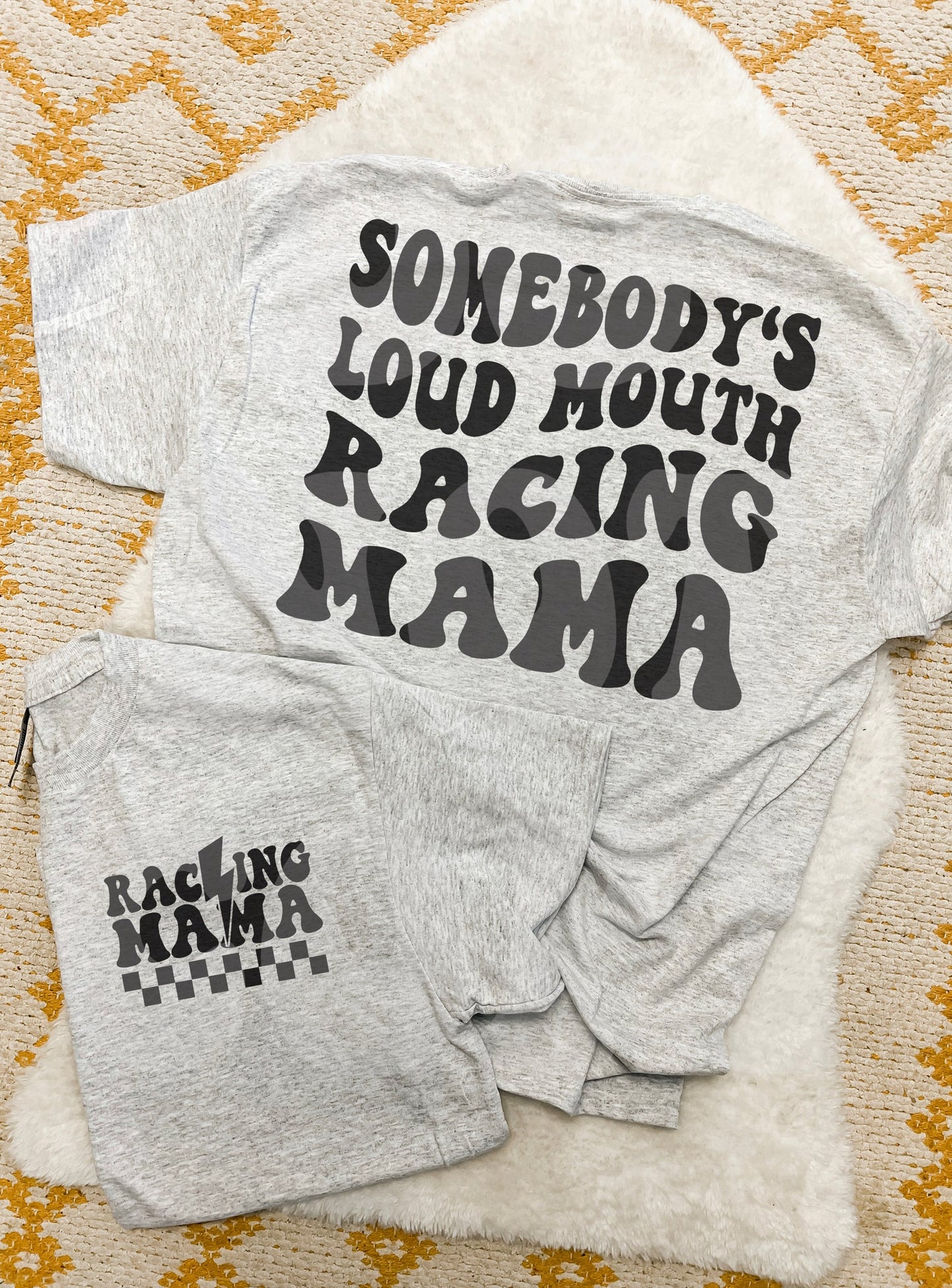 Loud Mouth Racing Mama ~ Sweatshirt•Tee