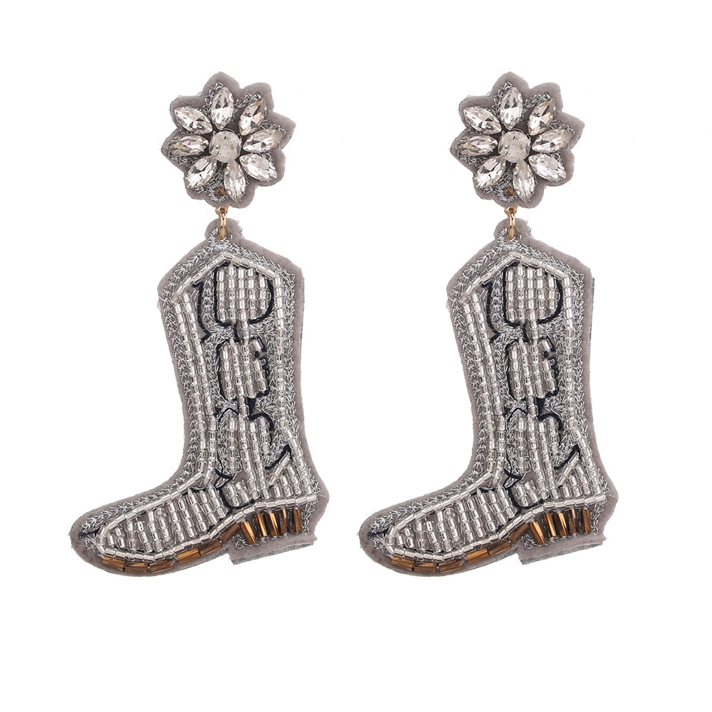 Cowgirl Rhinestone Dangle ~ Earrings