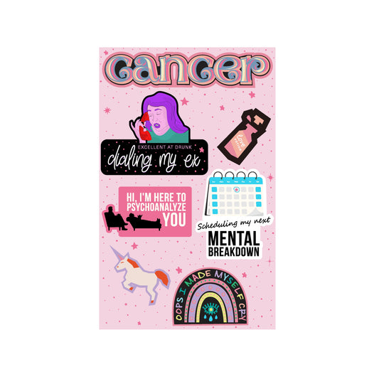 Cancer Astrological ~ Sticker Sheet