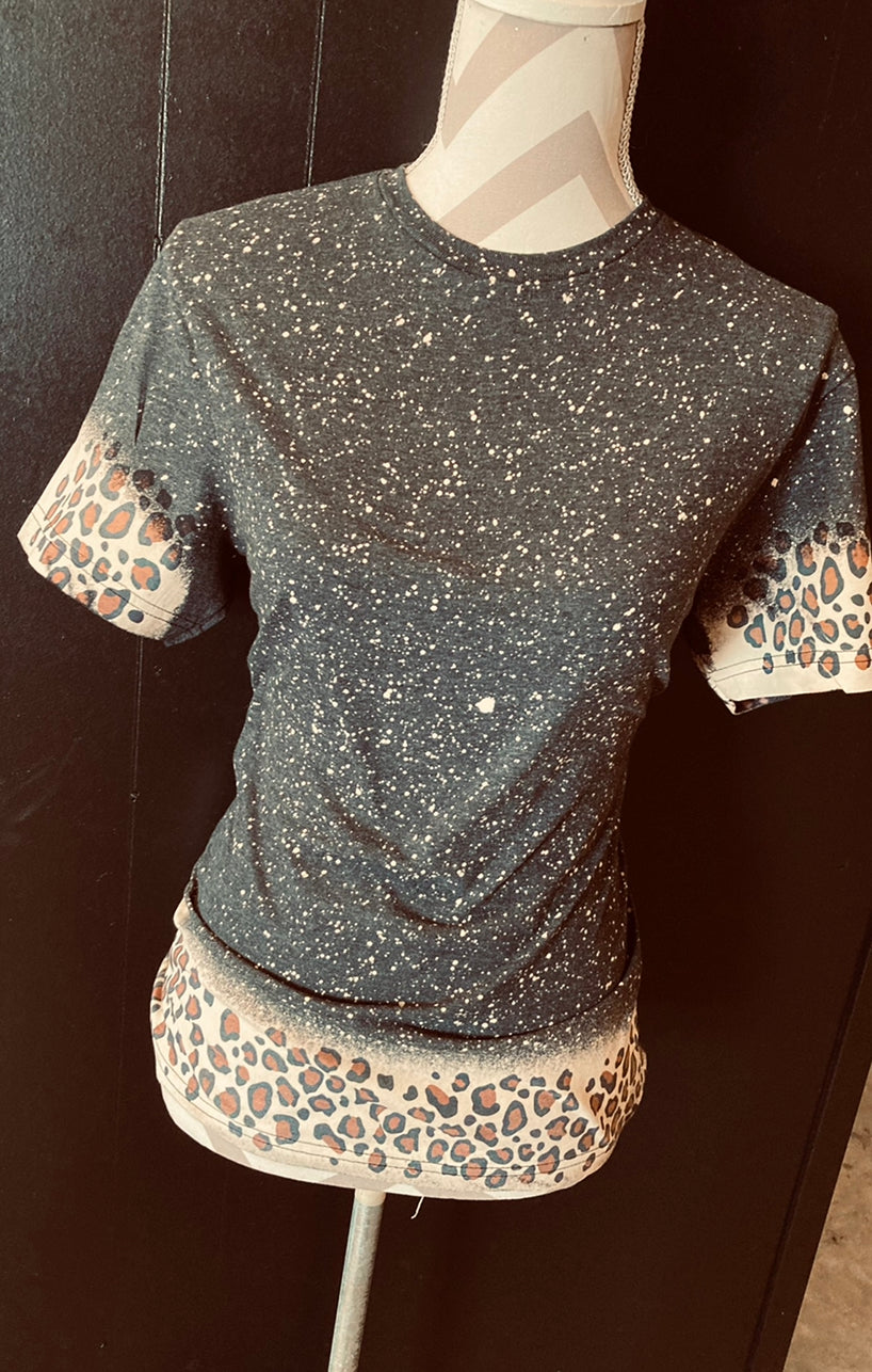 Leopard dipped tee