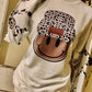 Cow Smiley Beanie ~Sweatshirt