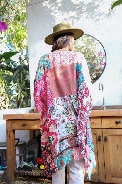 Patchwork Bohemian ~ Long Kimono