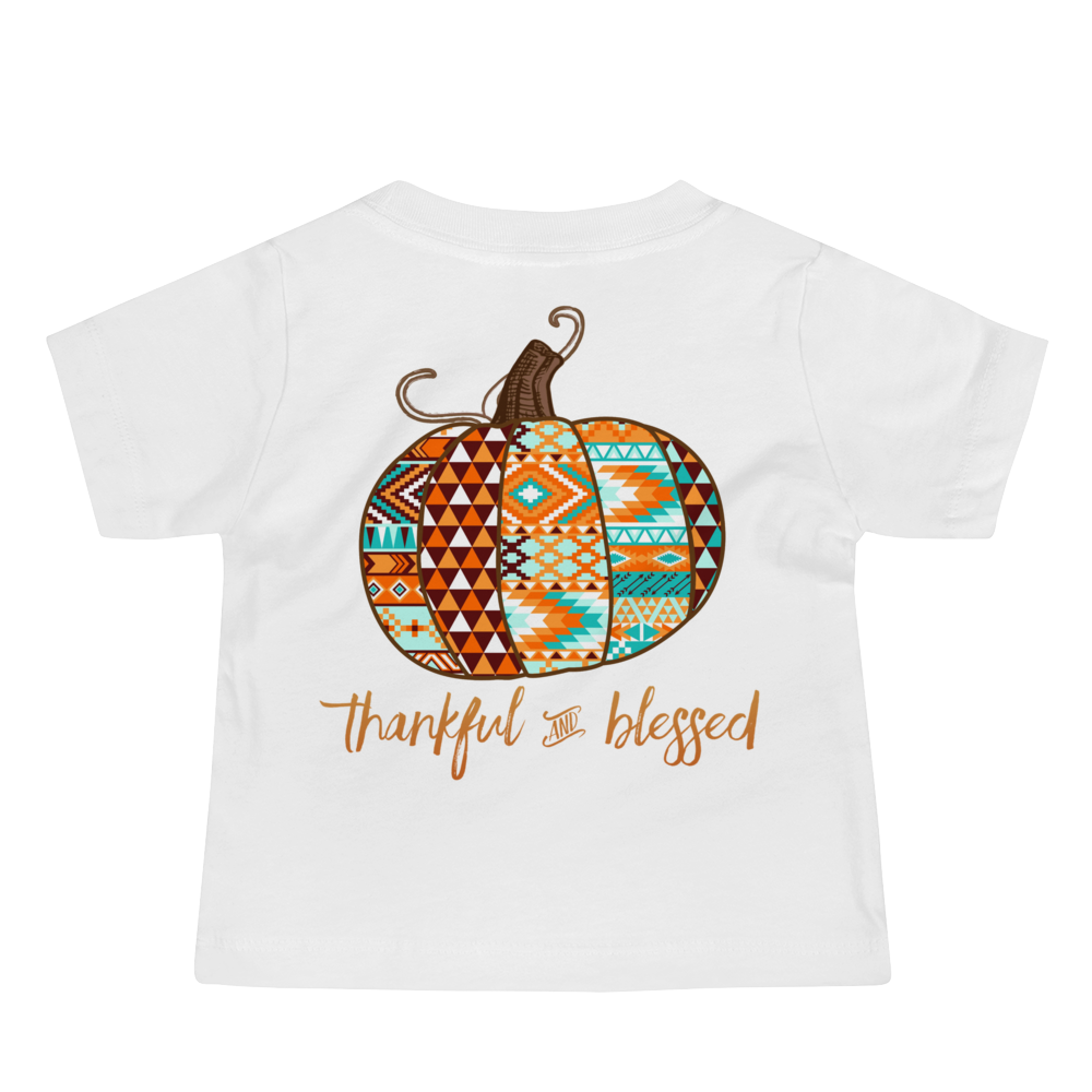 Tribal Pumpkin Thankful And Blessed ~ Toddler Tee